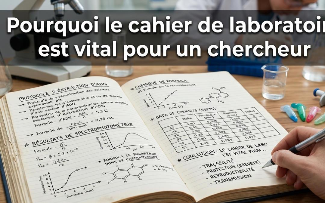 Pourquoi le cahier de laboratoire est vital pour un chercheur